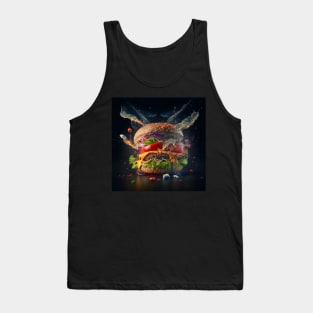 Delicious Cheeseburger with lettuce, onion, and tomato created for burger lovers Tank Top